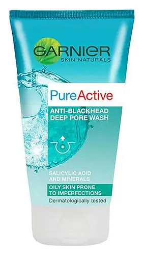 Garnier Pure Active Anti-Blackhead Deep Pore Wash