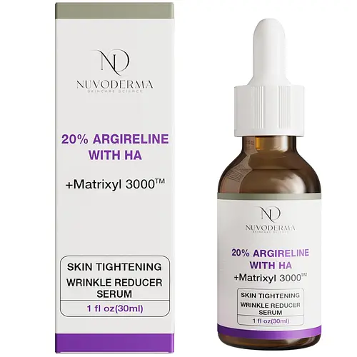 Nuvoderma 20% Argireline With HA + Matrixyl 3000 Skin Tightening Wrinkle Reducer Serum