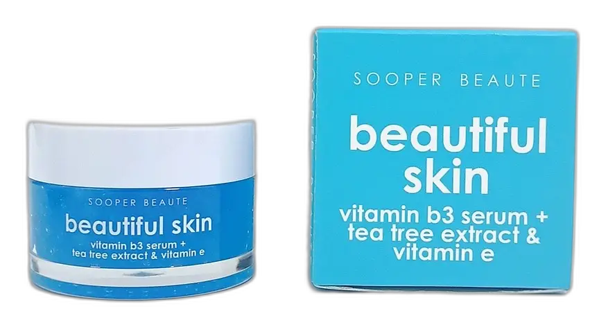 Sooper Beaute Beautiful Skin Vitamin B3 Serum + Tea Tree Extract & Vitamin E