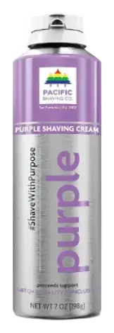 Pacific Shaving Company Colorful Shaving Cream Purple