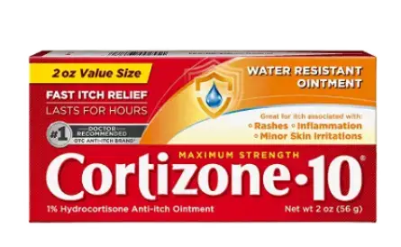 Cortizone-10 Maximum Strength 1% Hydrocortisone Itch Water Resistant Ointment
