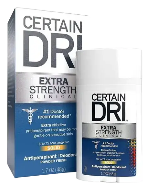 Certain Dri Extra Strength Clinical Solid Antiperspirant Deodorant (Unscented)