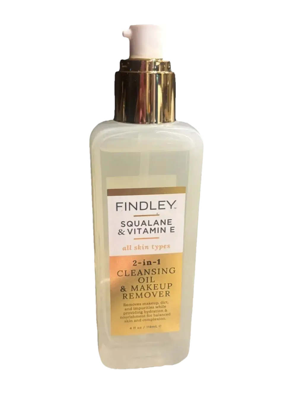 Findley Squalane & Vitamin E 2-In-1 Cleansing Oil & Makeup Remover