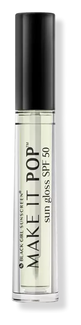 Black Girl Sunscreen Make It Pop Sungloss SPF 50 Clear