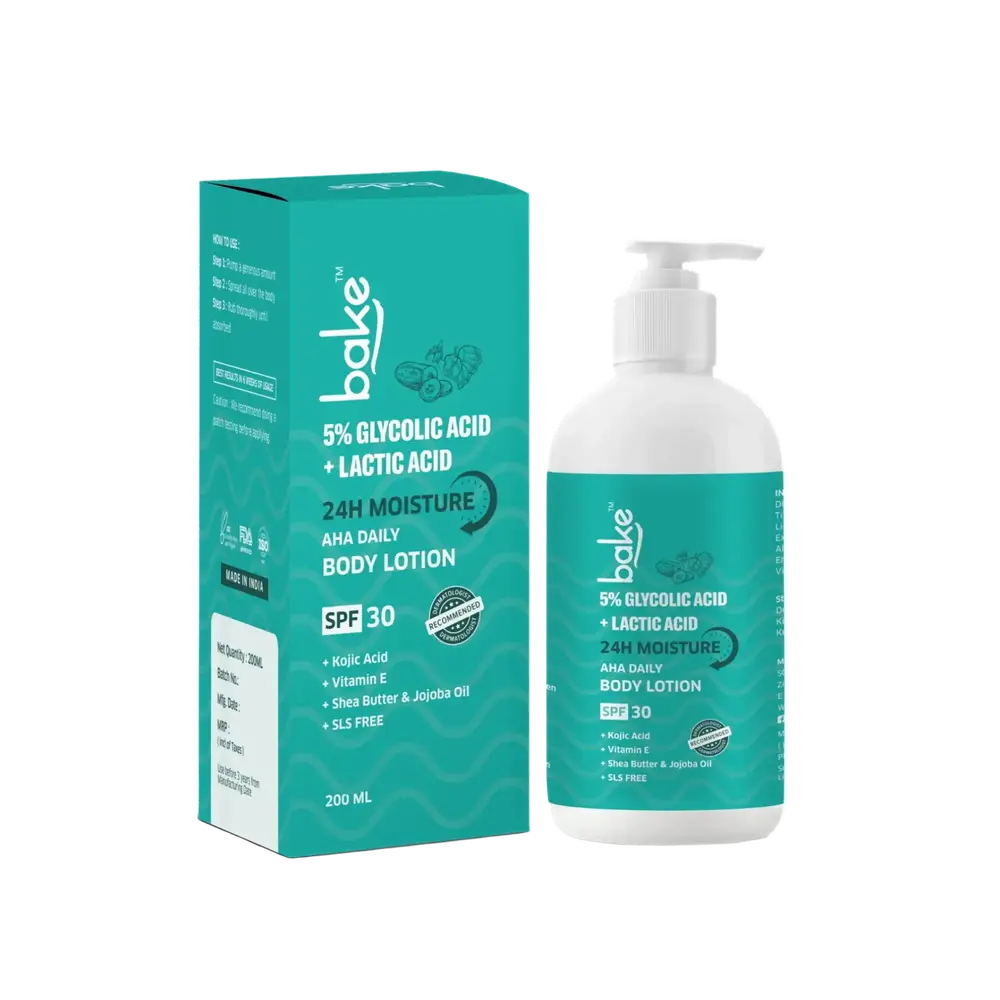 Bake 5% Glycolic Acid + Lactic Acid Body Lotion SPF 30