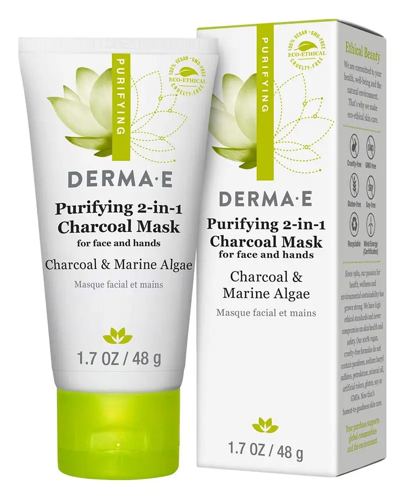 Derma E Purifying 2-in-1 Charcoal Face Mask