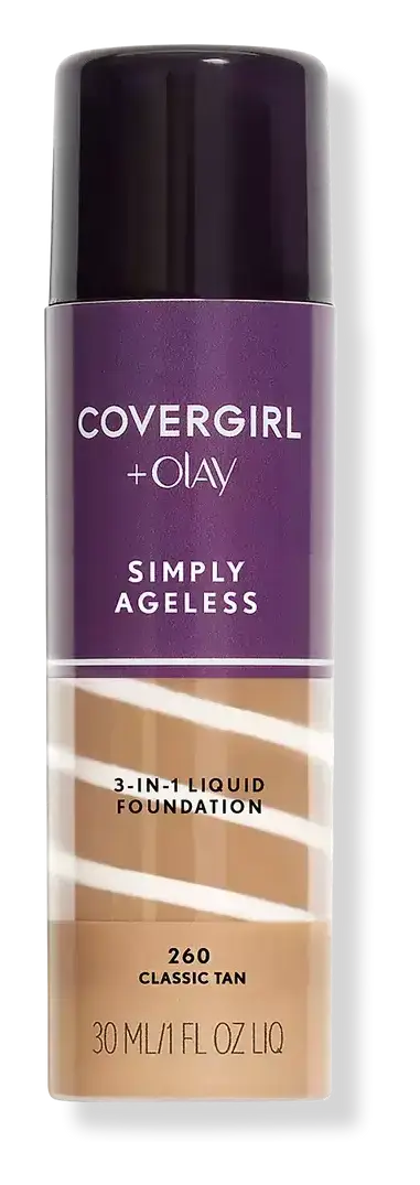 Covergirl + Olay Simply Ageless 3-In-1 Liquid Foundation 260 Classic Tan