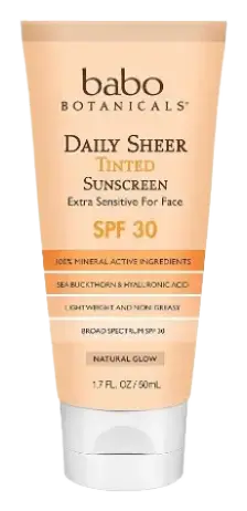 babo botanicals Daily Sheer Tinted Mineral Sunscreen Lotion SPF30