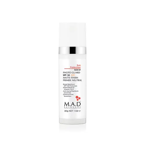 M.A.D Skincare PHOTO GUARD SPF 50 MATTE FINISH PRIMER: NEUTRAL