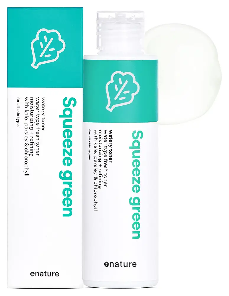 E NATURE Squeze Green Watery Toner