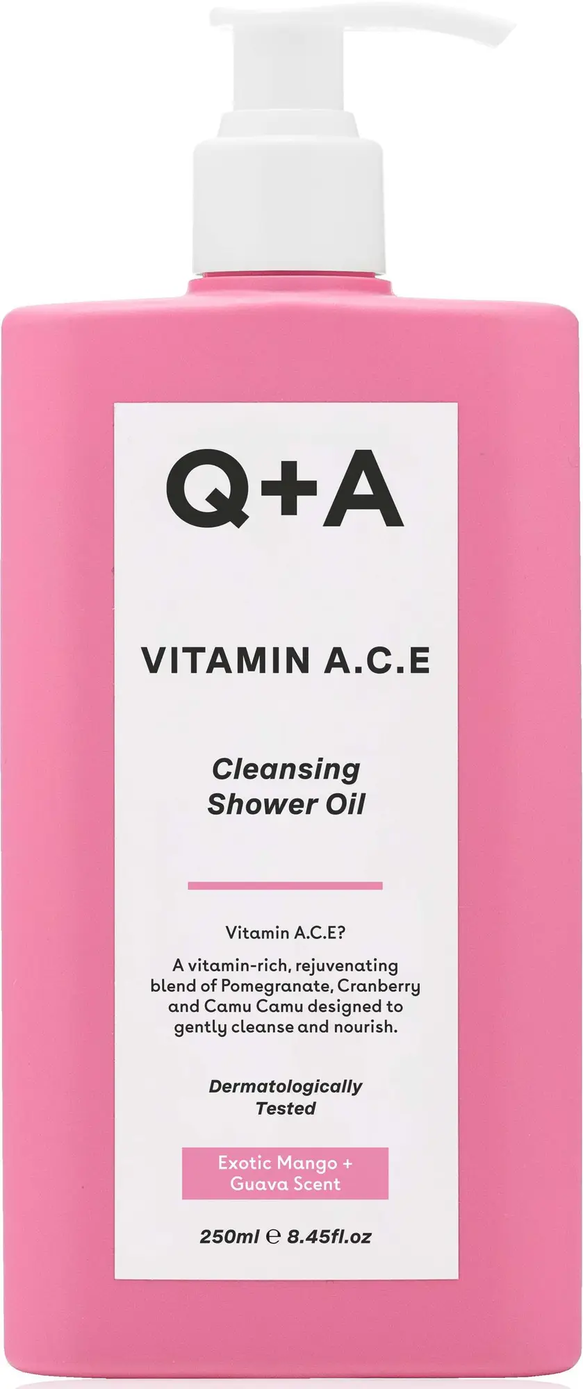 Q + A Vitamin A.C.E Cleansing Shower Oil