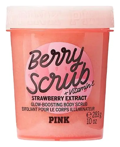 Victoria’s Secret Pink Body Scrub Strawberry Extract Glow-Boosting