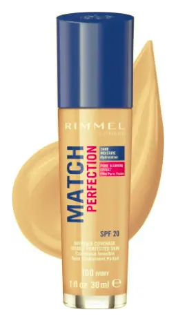 Rimmel London Match Perfection Foundation 100 Ivory
