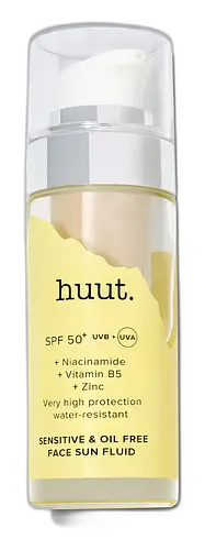 Huut Daily Protection Sensitive & Oil Free Face Sun Fluid SPF 50+