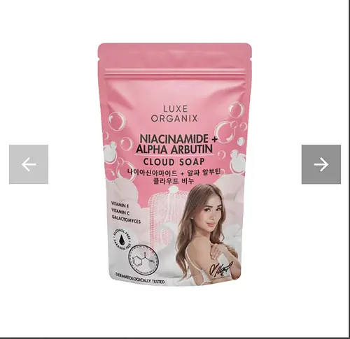 Luxe Organix Niacinamide + Alpha Arbutin Cloud Soap