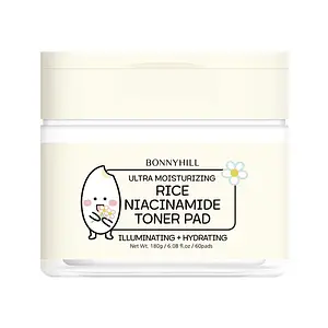 Bonnyhill Ultra Moisturizing Rice Niacinamide Toner Pad