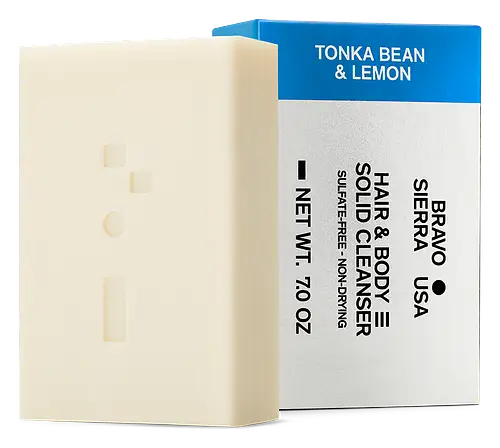 Bravo Sierra Hair & Body Solid Cleanser Tonka Bean & Lemon