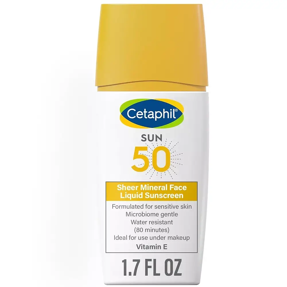 Cetaphil Sheer Mineral Face Liquid Sunscreen Broad Spectrum SPF 50