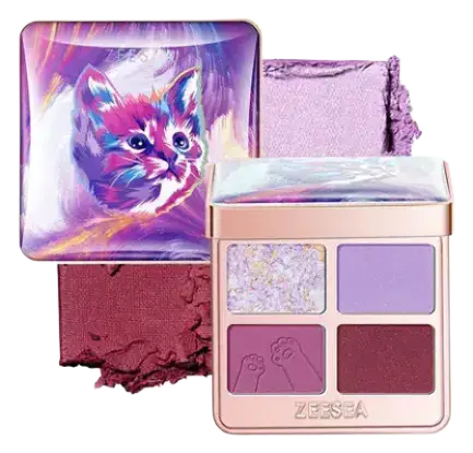 Zeesea Tipsy Kitty Eyeshadow Quad 04 Berry