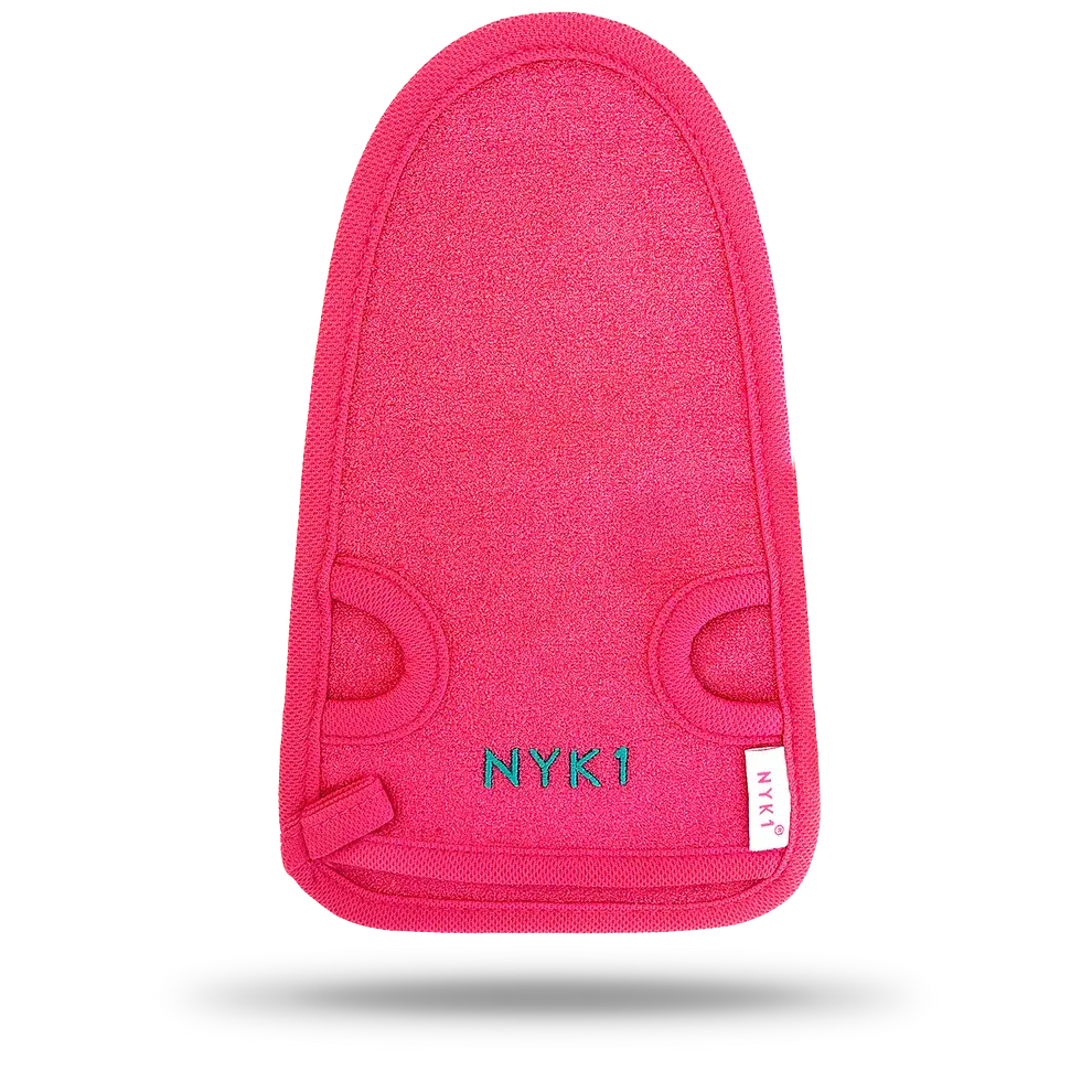 NYK1 Exfolimitt Spa Mitt Pink
