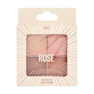 OXX Cosmetics Sculpt & Glow Face Palette Sparkling Rose
