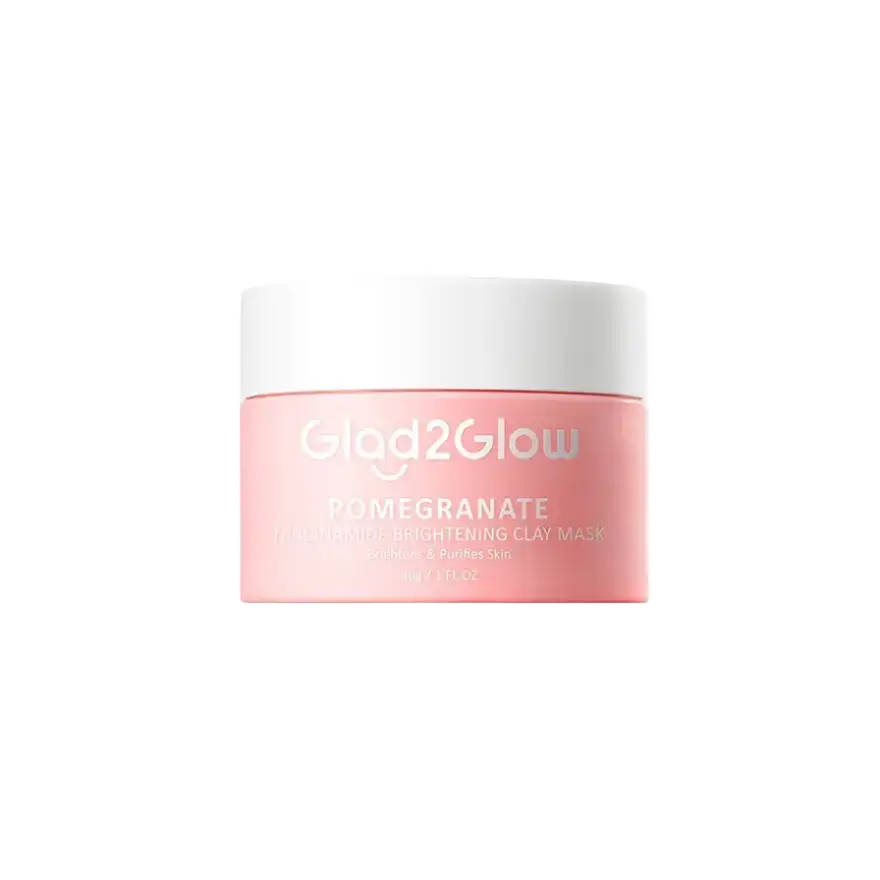 Glad2Glow Pomegranate Niacinamide Brightening Claymask