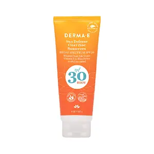 Derma E Sun Defense Clear Zinc Sunscreen SPF 30 Body