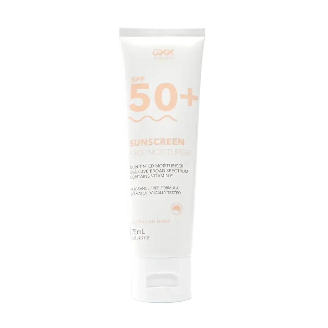 OXX Cosmetics SPF 50+ Face Moisturiser And Sunscreen Non-Tinted