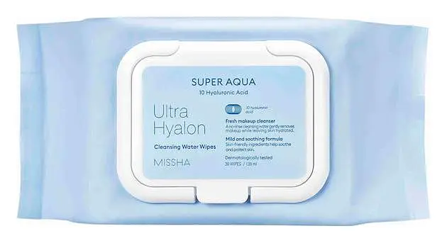 Missha Super Aqua Ultra Hyalron Cleansing Water Wipes