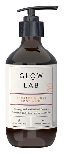 Glow Lab Rhubarb and Rose Body Wash