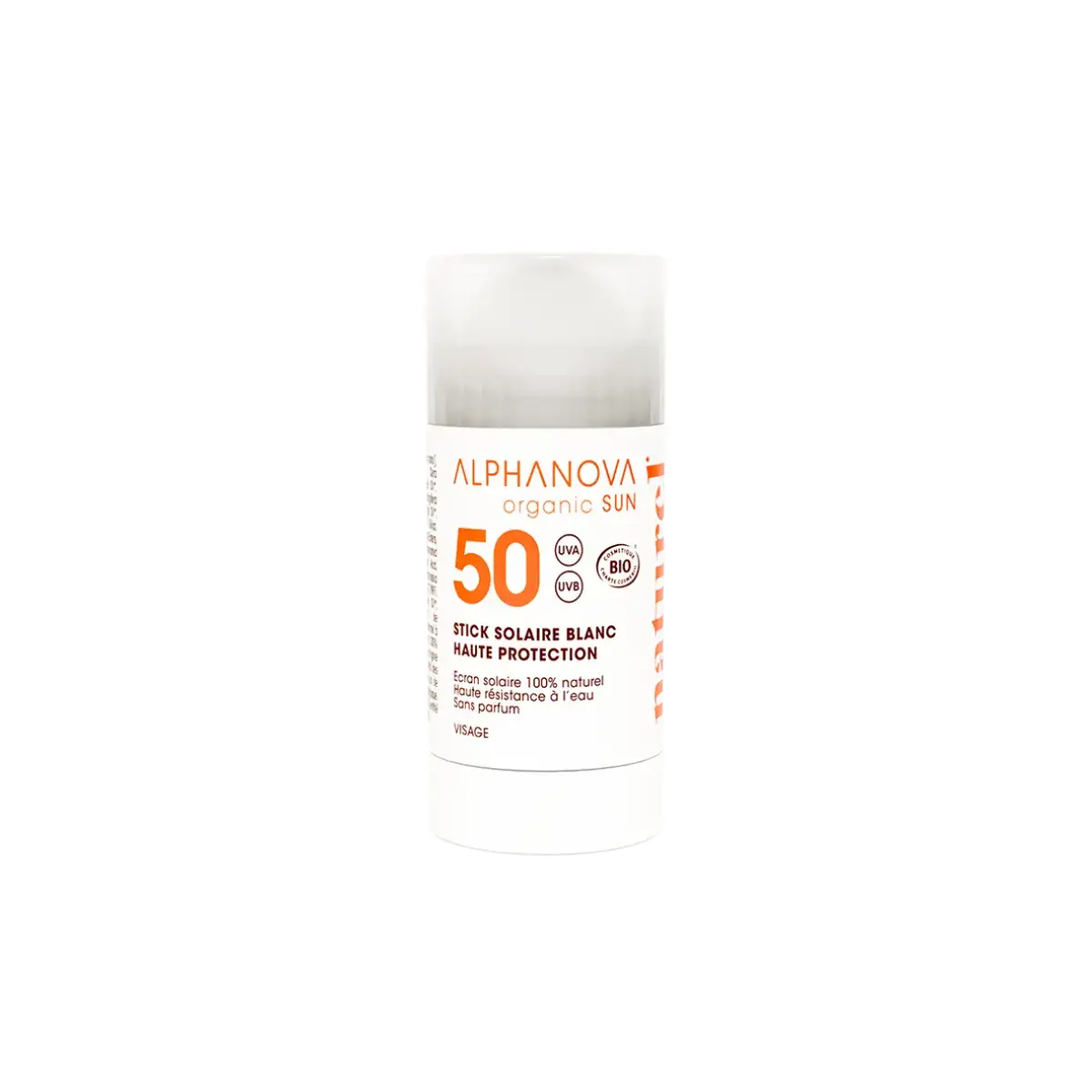 Alphanova Stick Solaire Blanc Haute Protection SPF 50