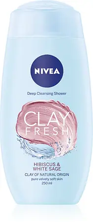 Nivea Clay Fresh Shower Gel Hibiscus & White Sage