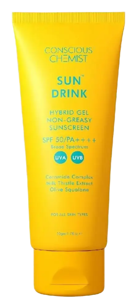 Conscious Chemist Sun Drink Hybrid Gel Non-Greasy Sunscreen SPF50