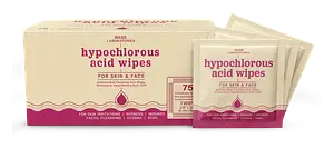 Base Laboratories Hypochlorous Acid Wipes For Skin & Face