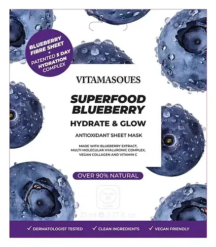 Vitamasques Superfood Blueberry Sheet Mask