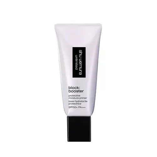 Shu Uemura Unlimited Block : Booster Hydrating Primer SPF 50+ PA+++ sumire mauve