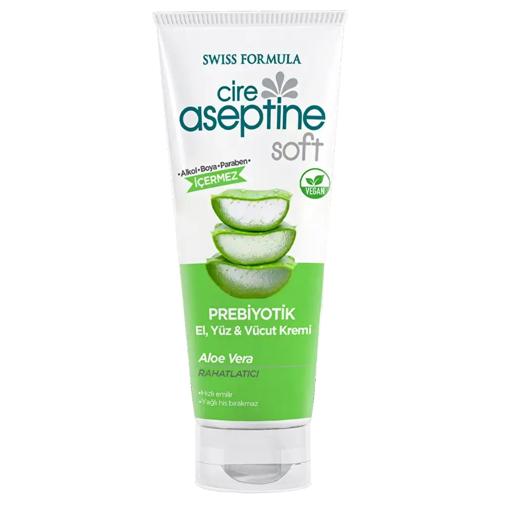 Cire Aseptine Soft Prebiotic Hand, Face & Body Cream Aloe Vera