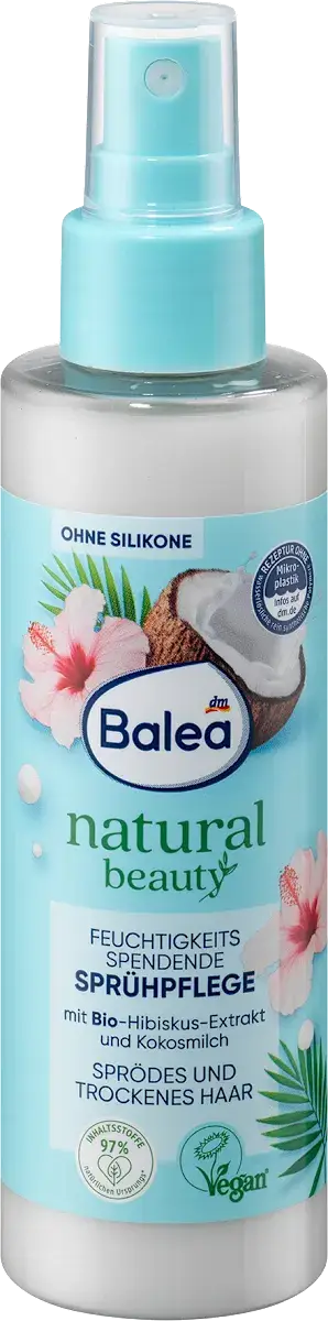Balea Natural Beauty Feuchtigkeits Spendende Sprühpflege