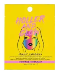 Holler and Glow Chasin' Rainbows Rainbow Hydrogel Face Mask