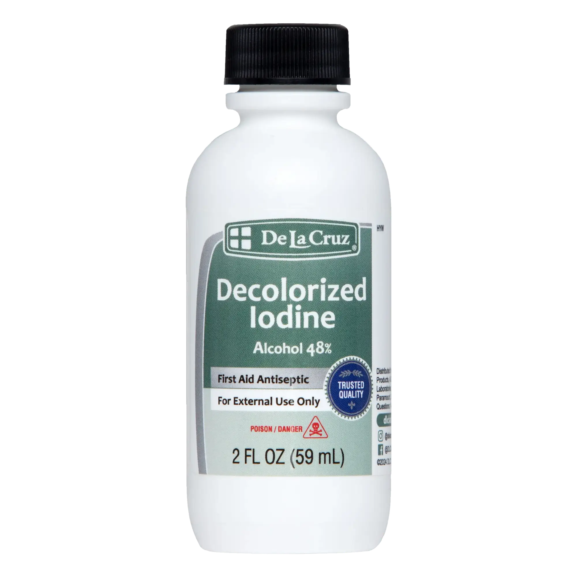 De La Cruz Decolorized Iodine First Aid Antiseptic