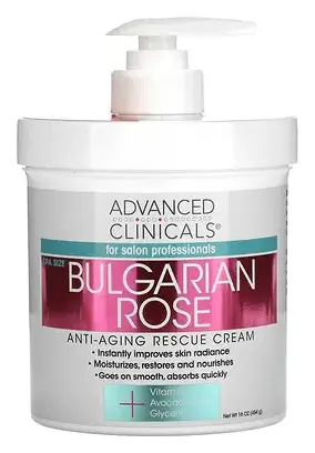 Advanced Clinicals Bulgarian Rose Anti-Aging Rescue Cream