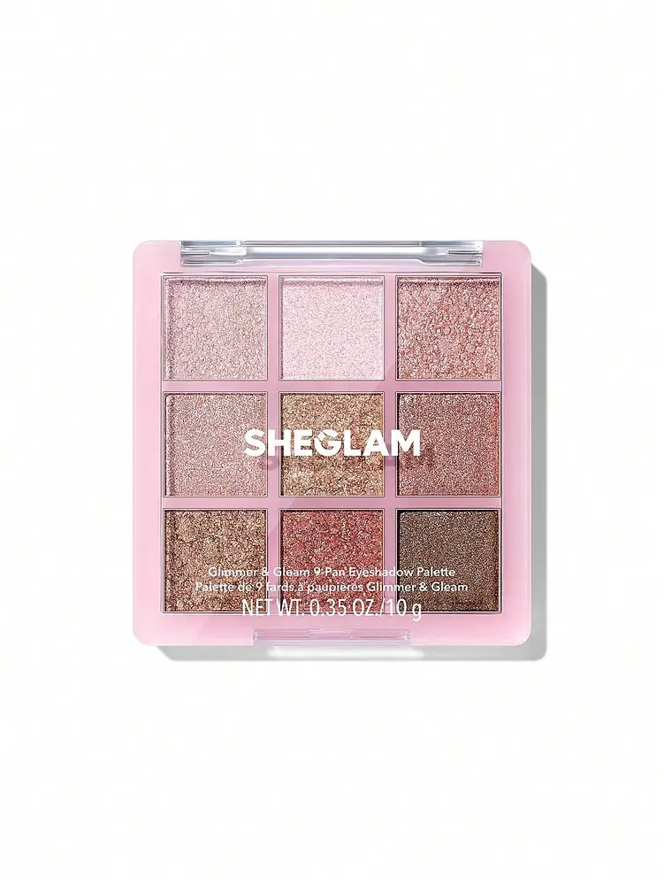 SHEGLAM 9-Pan Eyeshadow Palette Glimmer & Gleams