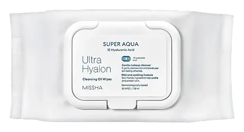 Missha Super Aqua Ultra Hyalron Cleansing Oil Wipes