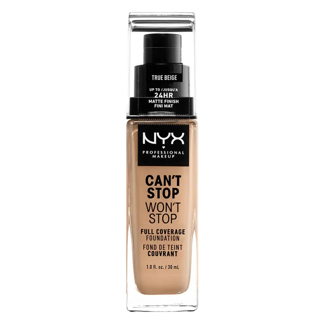NYX Cosmetics Can't Stop Won't Stop Full Coverage Foundation 08 True Beige