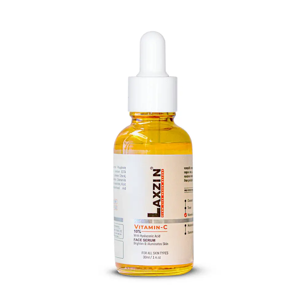 Laxzin Vitamin C 10% With Hyaluronic Acid Face Serum