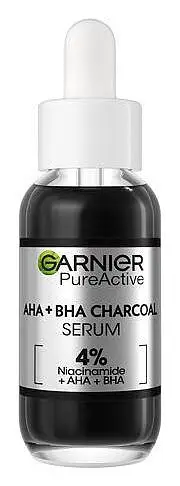 Garnier Pure Active AHA + BHA Charcoal Serum