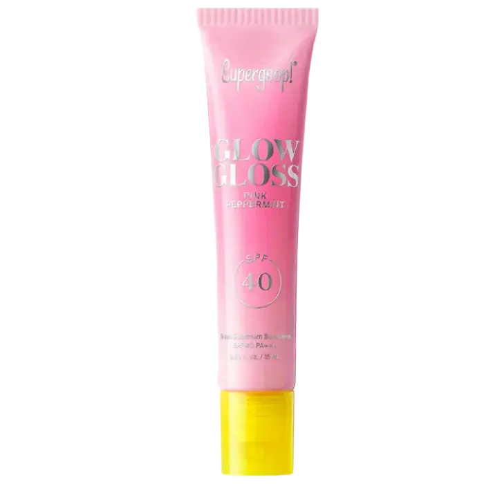 Supergoop! Glow Gloss Lip Balm SPF 40 Pink Peppermint