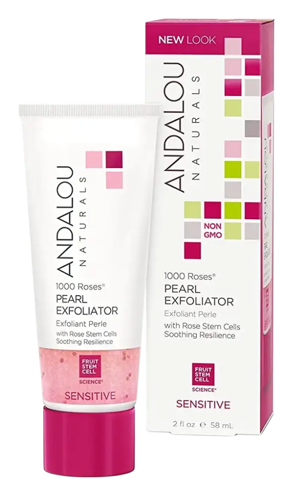 Andalou Naturals Sensitive 1000 Roses Pearl Exfoliator