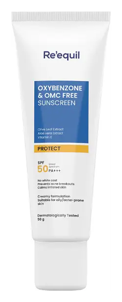 Re’equil Oxybenzone & OMC Free Sunscreen SPF 50