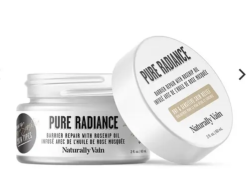 Naturally Vain Pure Radiance: Barrier Repair Face Moisturizer for Dry & Sensitive Skin